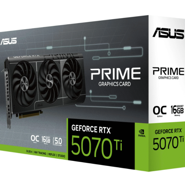 ASUS GeForce RTX 5070 Ti PRIME GAMING OC, Grafikkarte (DLSS 4, 3x DisplayPort, 1x HDMI 2.1)