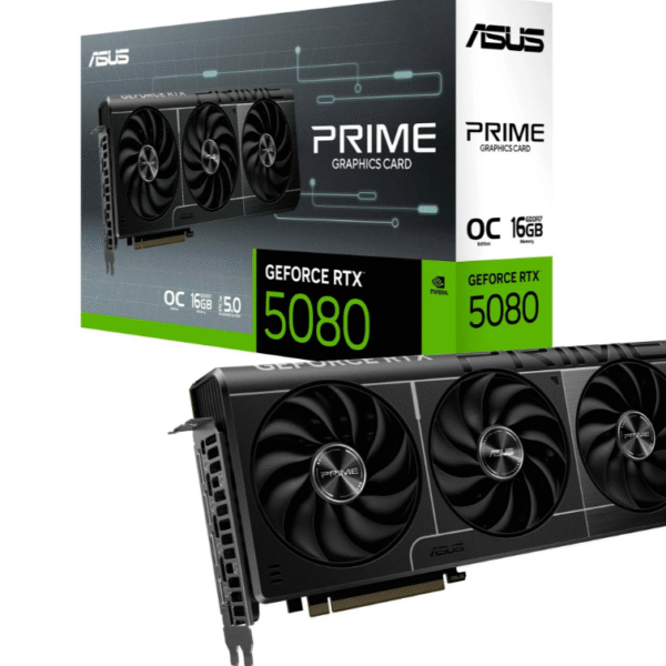 ASUS GeForce RTX 5080 PRIME OC, Grafikkarte (DLSS 4, 3x DisplayPort, 1x HDMI 2.1)